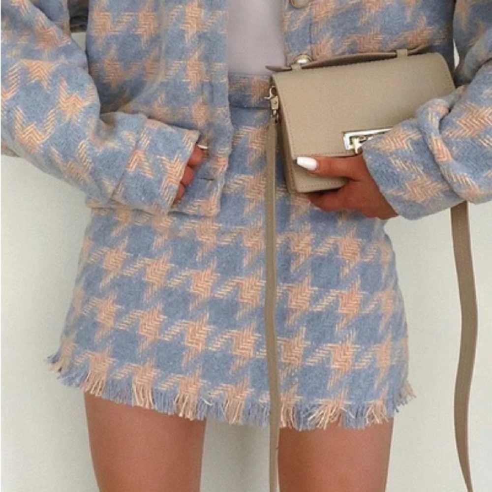 Storers Houndstooth Skirt